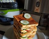 A picture of step 3 of Lockdown sandwich.