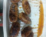 A picture of step 6 of Chicken mince Turkish kababs Indian style with curd chutney raita.