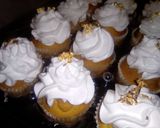 A picture of step 5 of Passion cupcakes with fresh cream frosting#Flourrecipe.