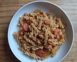 Foto langkah ke 4 dari resep Fusilli Carbonara tiga bahan.