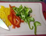 A picture of step 5 of Italian lasagna cannelloni filled with Indian paner tikka.
