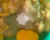 Gambar langkah 3 resipi Puding Pisang Roti Ban Manis Non-Stick Pan.
