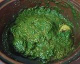 A picture of step 7 of Palak Gosht.