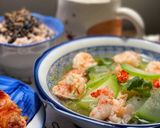 Hình bước làm 4 của món Canh Bí Xanh Nấu Tôm