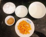 Hình bước làm 1 của món Bánh mochi nhân xoài
