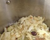 A picture of step 2 of Prawns biryani.
