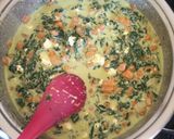 A picture of step 3 of Spinach, butternut and feta quiche.