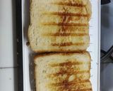 A picture of step 4 of Paneer veg cheese corn grilled sandwiches/ healthy breakfast.