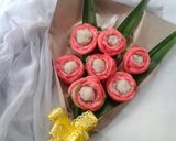 Foto langkah ke 4 dari resep Bakpao karakter bunga (eggless).