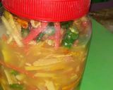 A picture of step 2 of Kachchi haldi MixPickle.