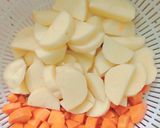 Hình bước làm 1 của món Nui nấu sườn non