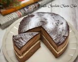 Foto langkah ke 12 dari resep Double chocolate cheese cake (tanpa gelatin).