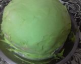 A picture of step 8 of Corona theme cake.