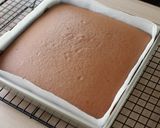 A picture of step 7 of Chocolate Tres Leches.