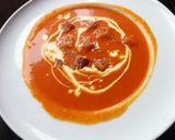 A picture of step 12 of McPhee's Cream of Tomato and Basil Soup.