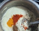 A picture of step 3 of Urad dal kofta in garlicky spinach gravy.