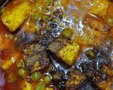 A picture of step 3 of Matar Paneer Curry.