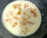 A picture of step 8 of Kinnow kheer.
