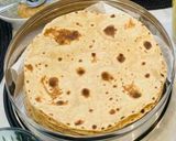 A picture of step 3 of Jackfruit flour roti.