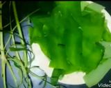 A picture of step 1 of Arvi leaf qofta.