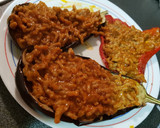 Foto del paso 6 de la receta: Berenjenas y pimientos rellenos