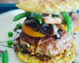 A picture of step 4 of Thai Duck Burger.