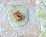A picture of step 6 of Matcha Hotteok [Green Tea Pancake].