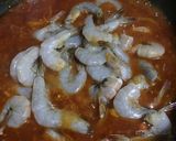 Foto langkah ke 2 dari resep Udang Saos Padang Bunga Bawang.