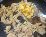 A picture of step 7 of Alfredo pasta.
