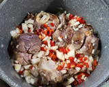 Foto del paso 2 de la receta: 🥩🥔Pastel de papa y calabaza con relleno de osobuco desmechado 🥔 Económico y rendidor🥔🥩
