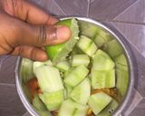 A picture of step 1 of Carrot drink.