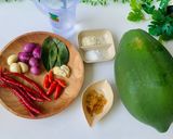 Foto langkah ke 1 dari resep Tumis Pepaya Muda.