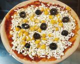 A picture of step 2 of Olive & Corn Pizza.