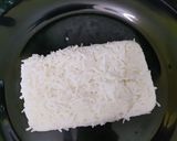 A picture of step 1 of Steamed Rice & Salad.