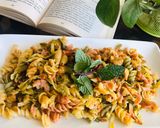 A picture of step 8 of Coloured pasta.
