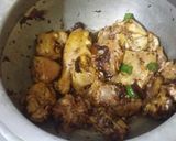 A picture of step 1 of Chicken pulao.