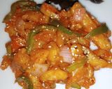 A picture of step 5 of Honey Chilli Potatoes.