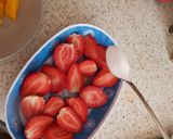 A picture of step 4 of A Strawberry Treat with fresh whipped cream 💖.