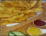 A picture of step 5 of Spicy Potato Wedges.