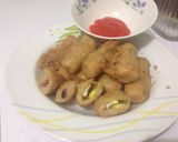 Foto langkah ke 6 dari resep Sempol Ayam Isi Telur dan Smoke Beef.