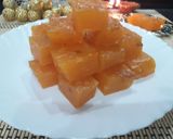 A picture of step 11 of Bombay halwa.