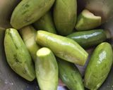 A picture of step 1 of Pointed Gourd in Poppy Mustard Sauce.