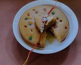 A picture of step 7 of Atta-Jaggery cake.