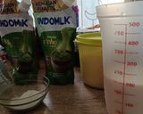 Foto langkah ke 1 dari resep Puding Matcha Latte.