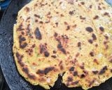 A picture of step 8 of Missi roti.