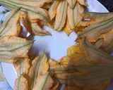 A picture of step 1 of Kakharu phula bhaja Pumpkin flower.