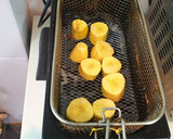 Foto del paso 3 de la receta: Acedías rellenas de bacon y queso con tostones y pimientos