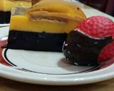 Foto langkah ke 4 dari resep Puding marie labu kuning lapis coklat.