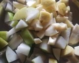 A picture of step 2 of Guava and apple ber chat.