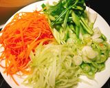 Hình bước làm 4 của món Miến xào chay